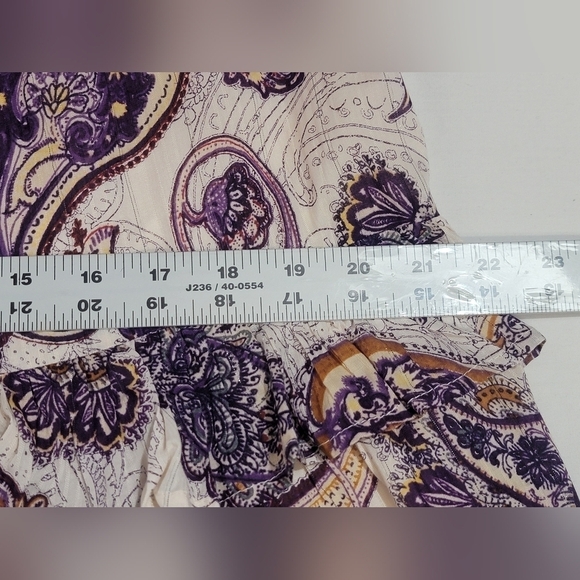 Band Of The Free LILIANE PURPLE PAISLEY TIERED MAXI DRESS Women's Size Medium - Picture 4 of 10